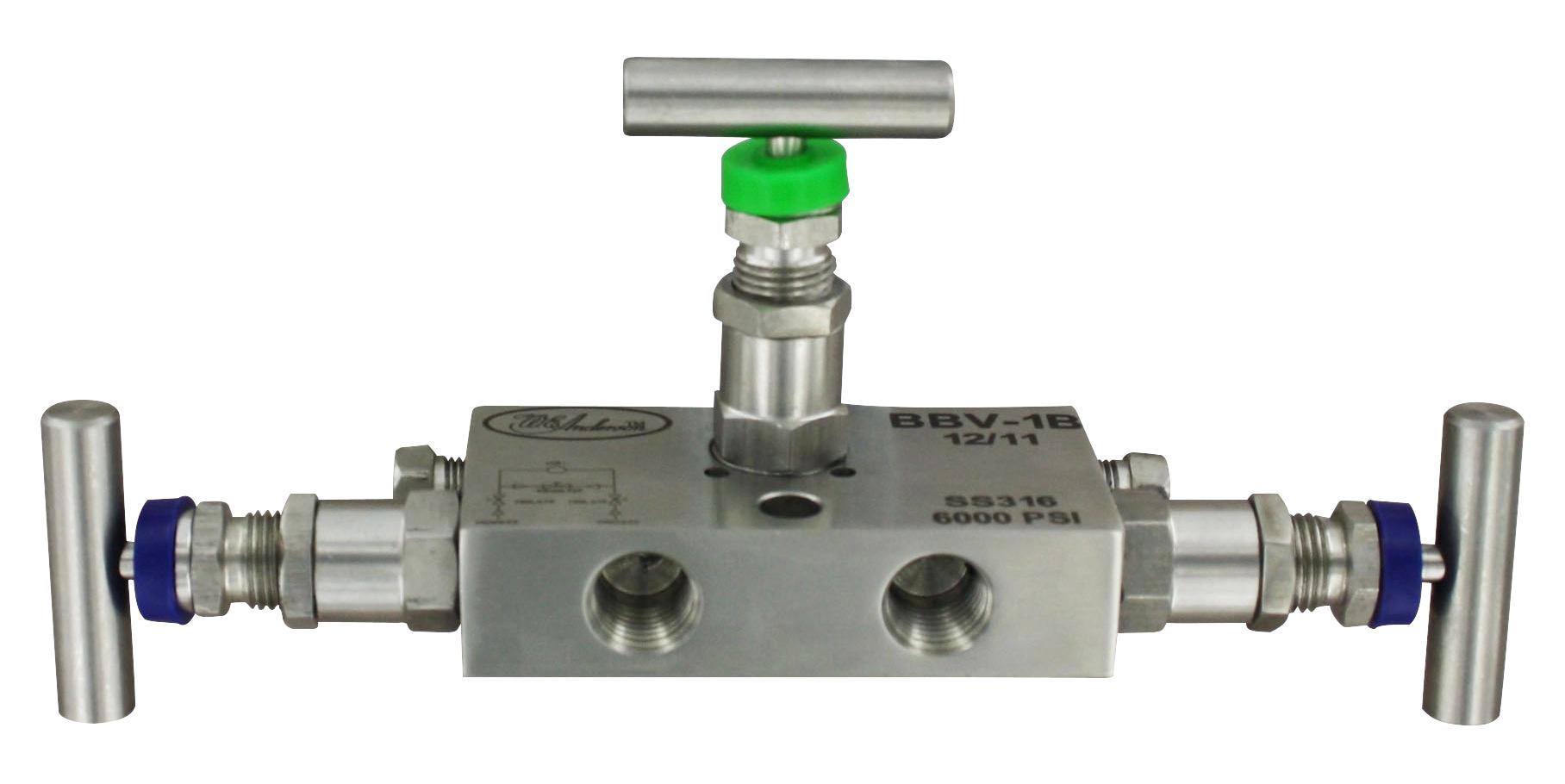 Dwyer Bbv-1B Mini 3-Valve Block Manifold