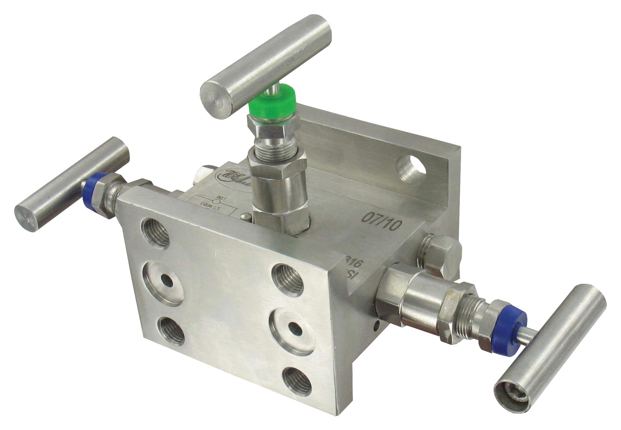 Dwyer Bbv-1D Double Flanged 3-Valve Block Manifold,