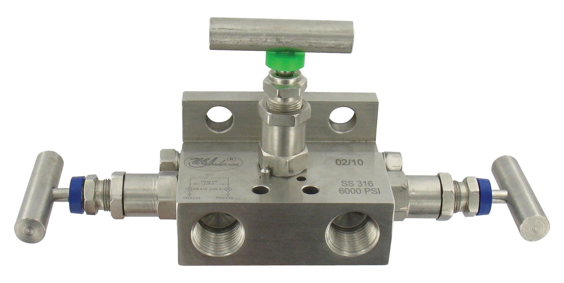 Dwyer Bbv-1F Manifold Block, 1/2 Npt, 3 Outlets