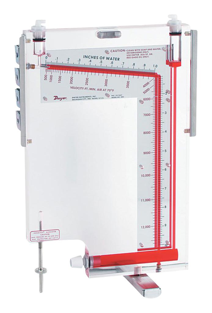 Dwyer 400-10-Gage Air Velocity Meter, 2.03 To 64M/s