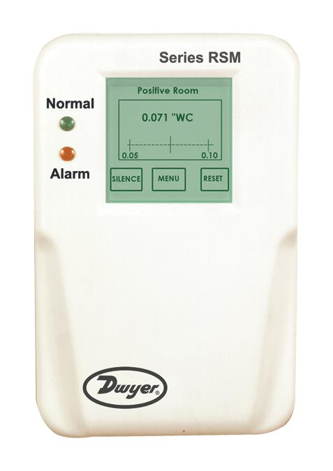 Dwyer Rsm-1-A Room Status Monitor, 0.05 Inh2O, 0.5%