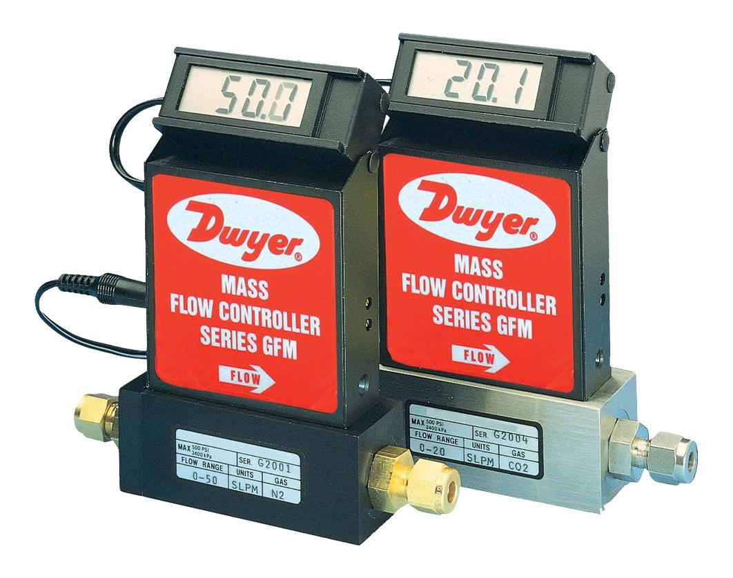 Dwyer Gfm-1107 Gas Mass Flow Meter,range 0-1000 Mlm. S