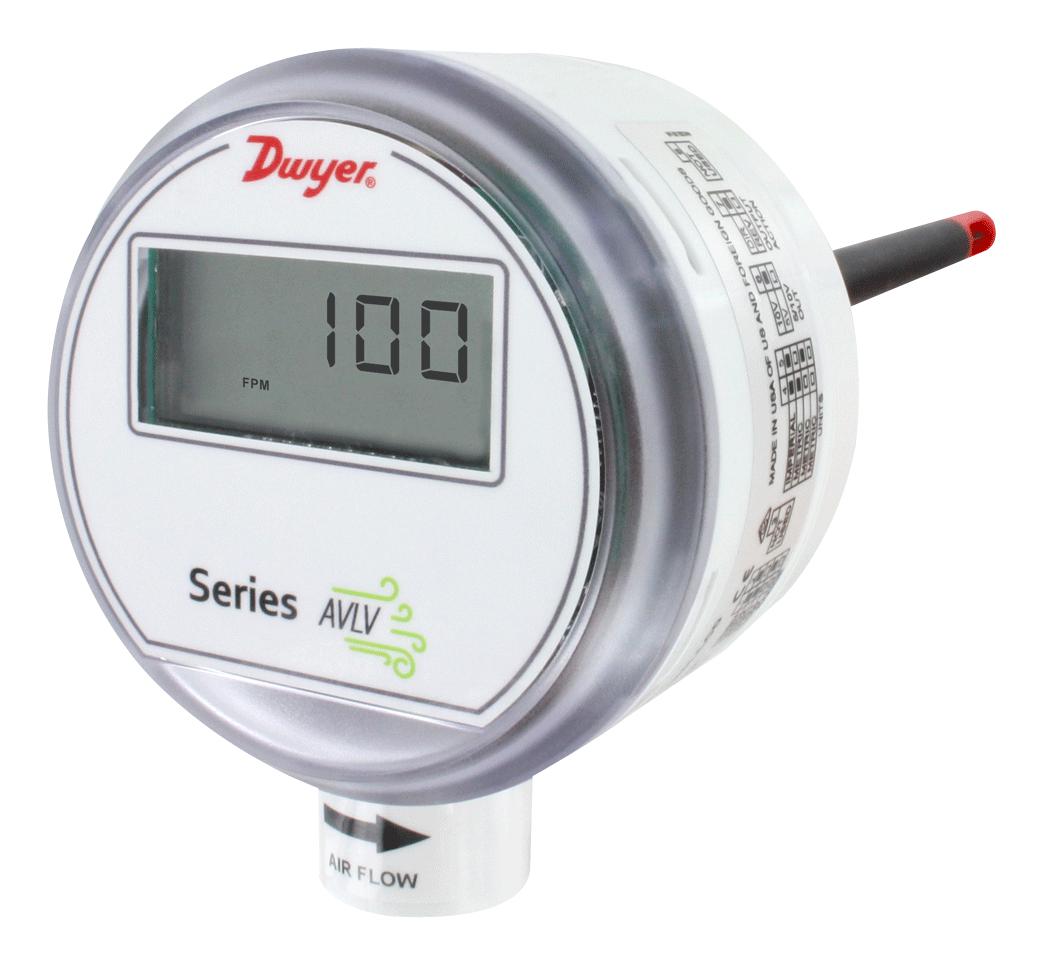 Dwyer Avlv-2Da1-Lcd Air Velocity Transmitter,2 Accuracy,duc