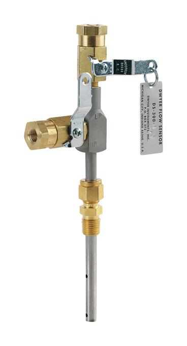 Dwyer Ds-300-1 In Line Flow Sensor, 200Psi, 1/4 Mnpt