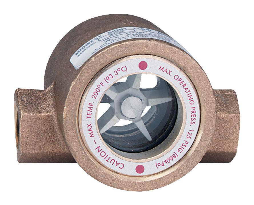 Dwyer Sfi-100-1 Flow Indicator, 125Psi, 1