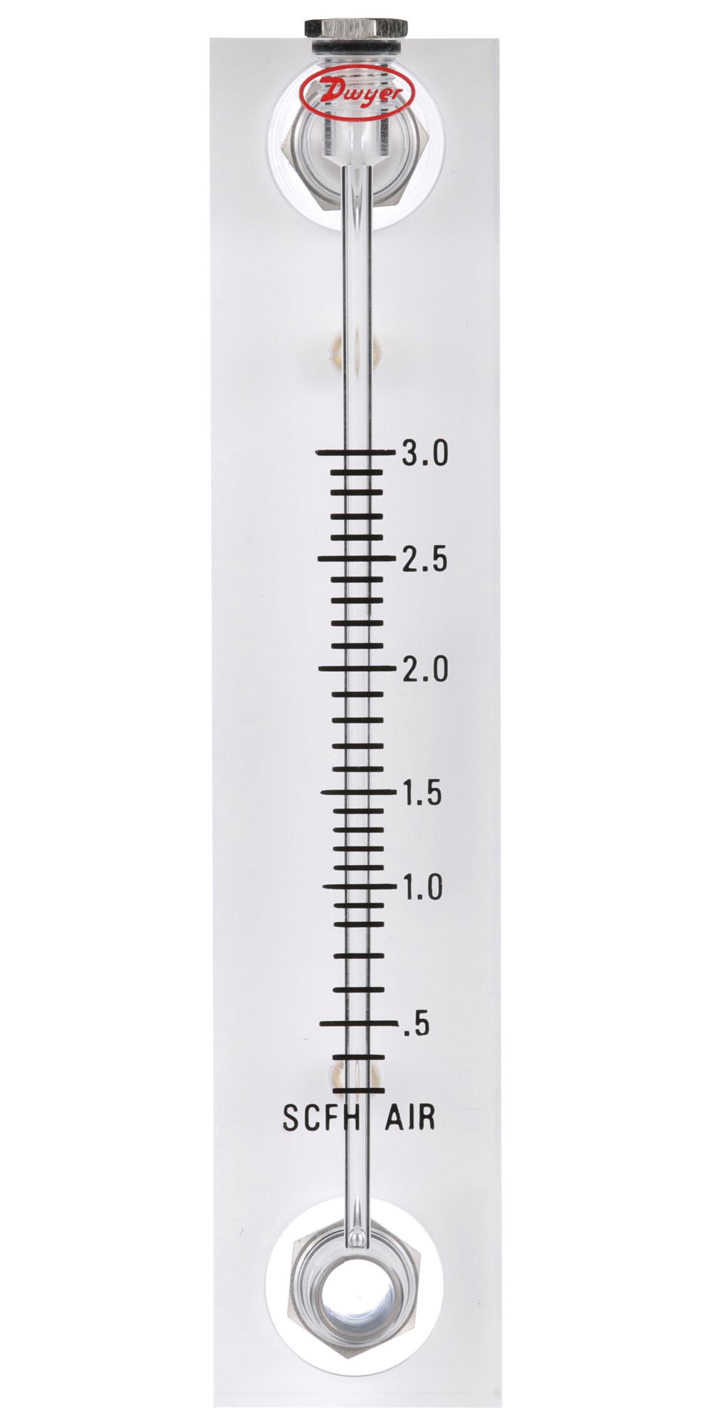 Dwyer Vfb-50 Air Flowmeter, 150Psi, 3Scfh, 1/8 Fnpt