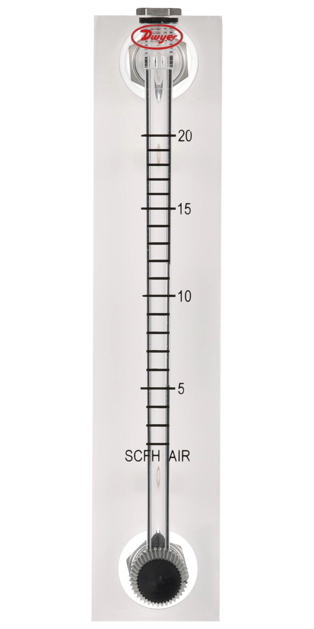 Dwyer Vfb-51-Ssv Air Flowmeter, 100Psi, 20Scfh, 1/8 Fnpt