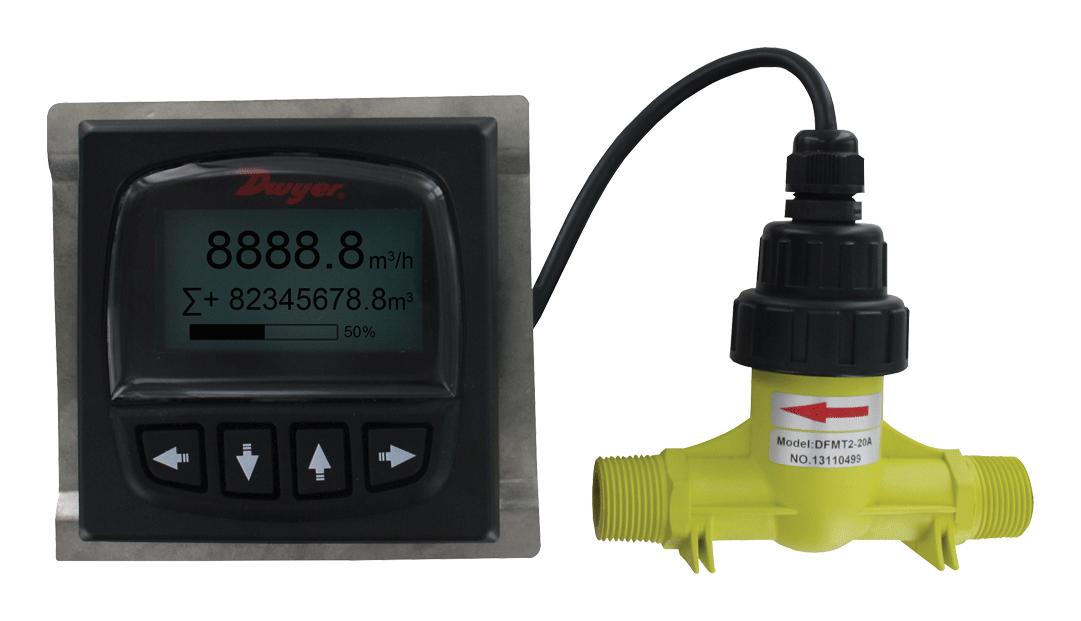 Dwyer Dfmt2-15A Remote Digital Flow Transmitter, 12 N