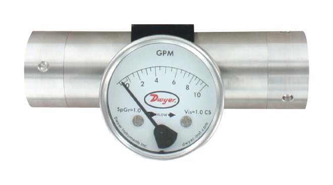 Dwyer Dtfw-1S-1W Liquid Flowmeter, 3000Psi, 1Gpm