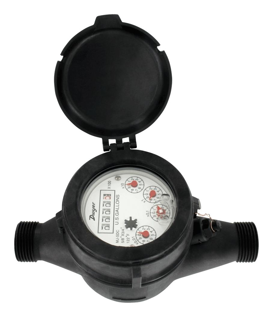 Dwyer Wptn-A-C-04-10 Multi-Jet Plastic Water Meter With Nsf