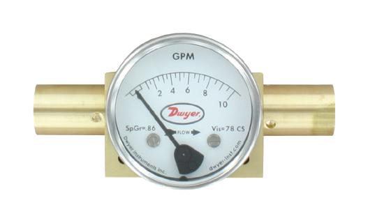 Dwyer Dtfo-2B-4O Range 0-4 Gpm Oil,12 Npt,brass Body