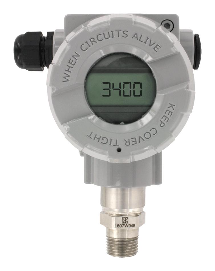 Dwyer 3400-Al-10-Nm-2 Smart Pressure Transmitter, Range 0-15