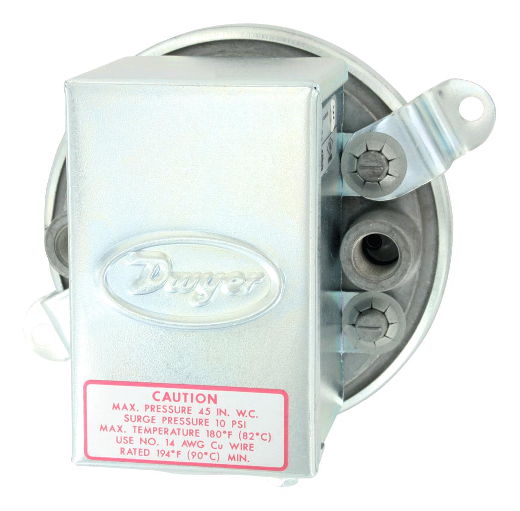 Dwyer 1910-20 Pressure Switch, 20Inch-H2O, 1/8 Fnpt