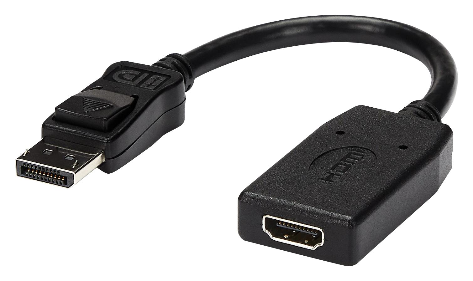 Startech Dp2Hdmi Cable Assy, Dp Plug-Hdmi Plug, 127mm