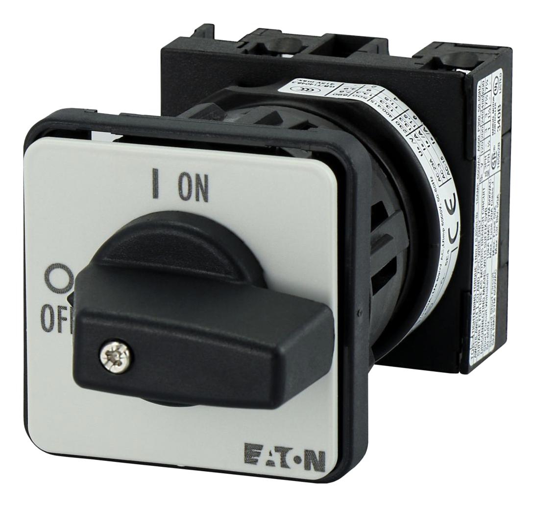 Eaton Moeller T0-1-8200/ez Rotary Switch, 1P, 2Pos, 20A, 690Vac