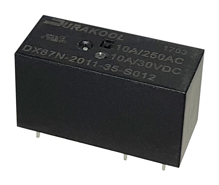 Durakool Dx87N-2011-35-S012 Power Relay, Spdt, 12A, 12Vdc, Th