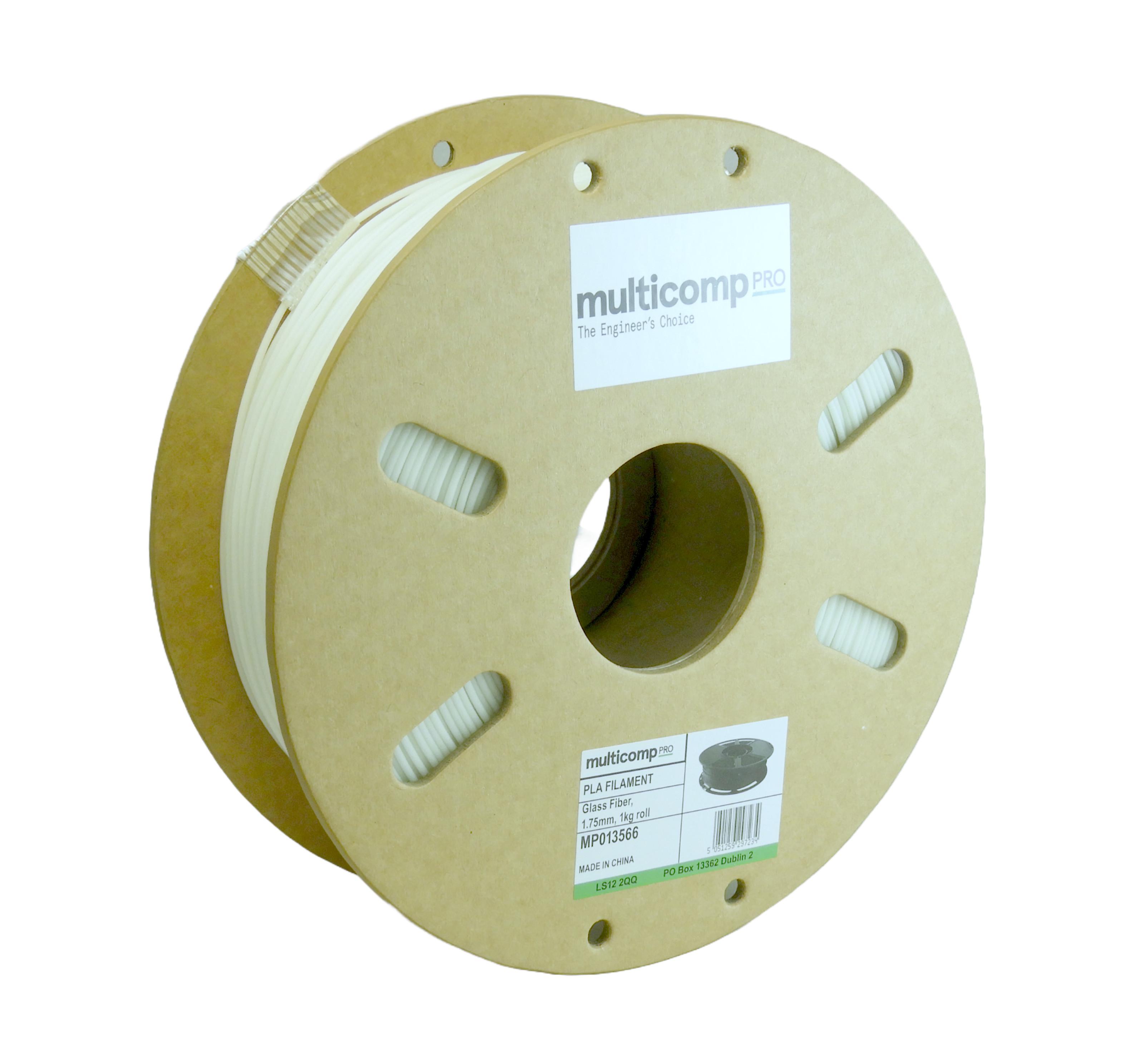 Multicomp Pro Mp013566 Filament, 1.75mm, Natural, Pla, 1Kg