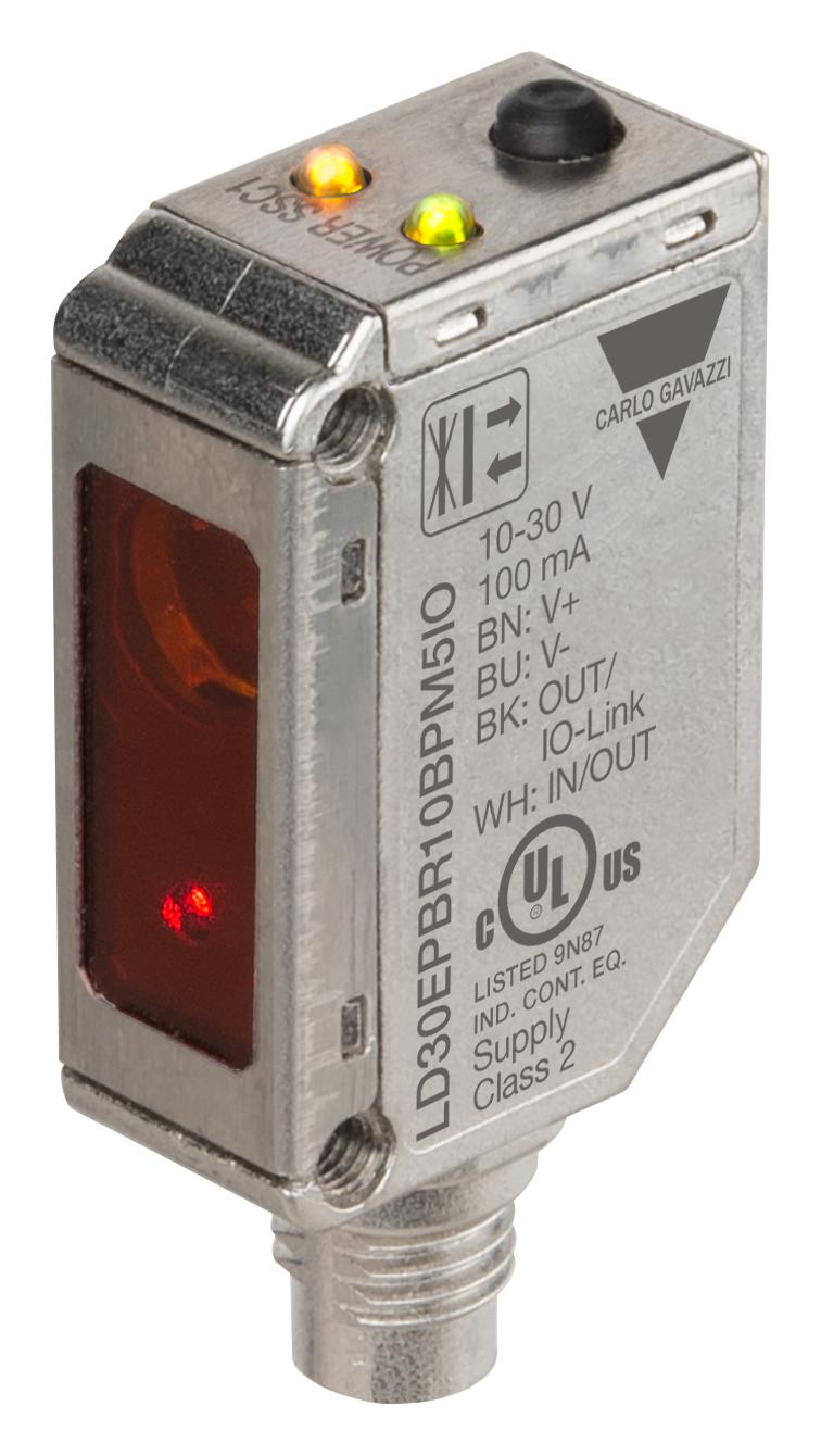 Carlo Gavazzi Ld30Epbr10Bpm5Io Photoelectric Laser Sensor, 100mm, 30Vdc