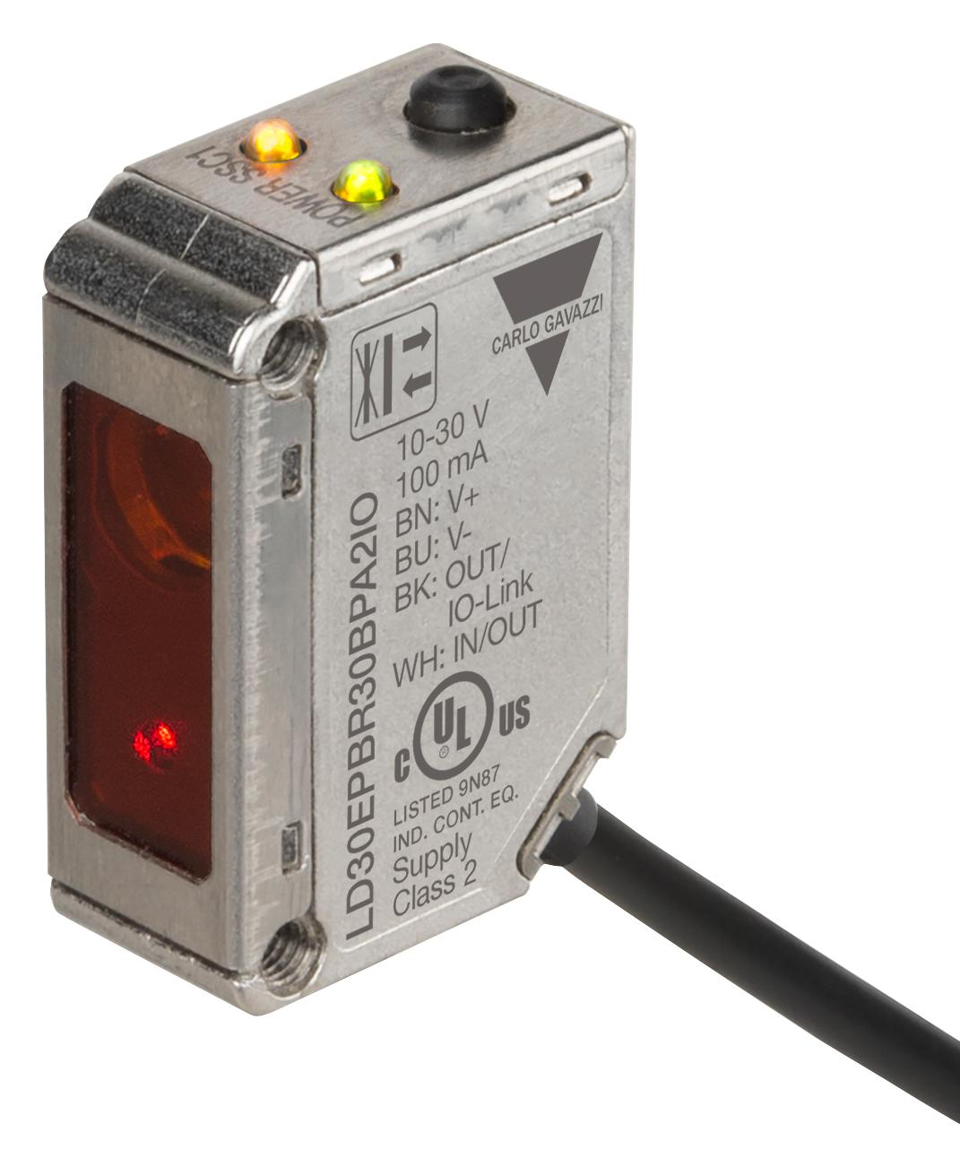 Carlo Gavazzi Ld30Epbr30Bpa2Io Photoelectric Laser Sensor, 300mm, 30Vdc