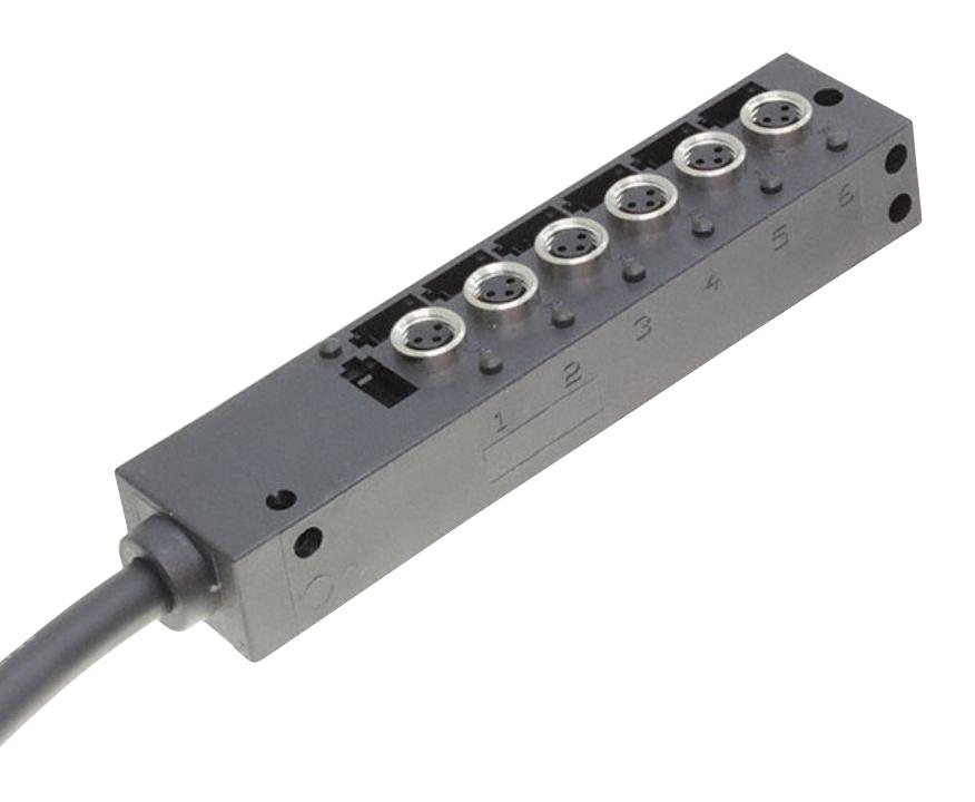 Molex 120247-0041 Passive Junction Box, M8 Connector, 6Port/10M