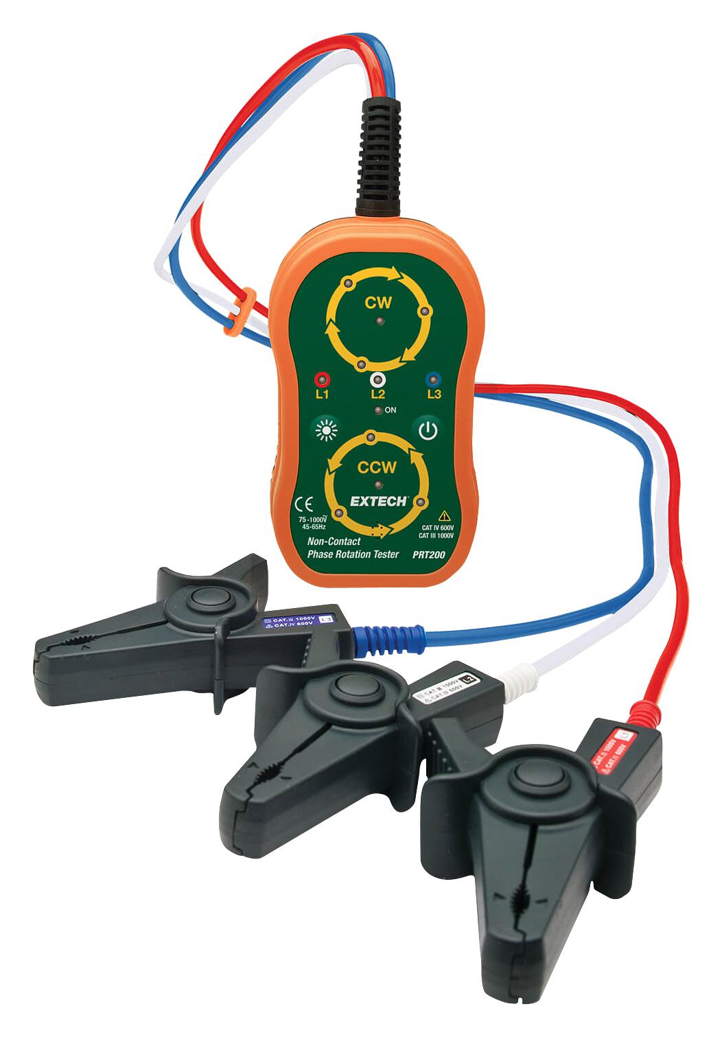 Extech Instruments Prt200 Phase Sequence Tester, Non-Contact, 1Kv