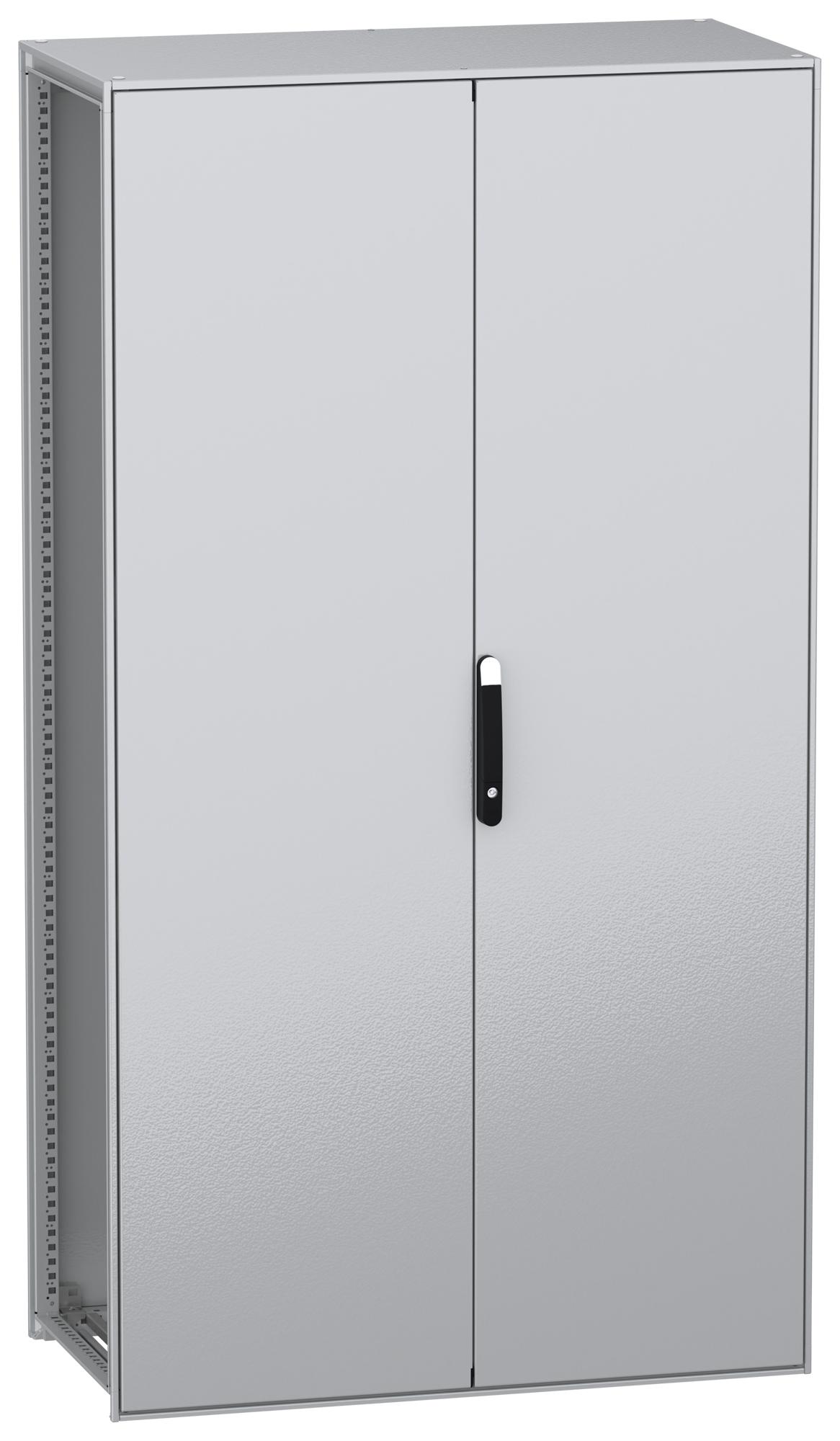 Schneider Electric Nsysfn2212602D Enclosure, Floor Mount, Steel, Grey