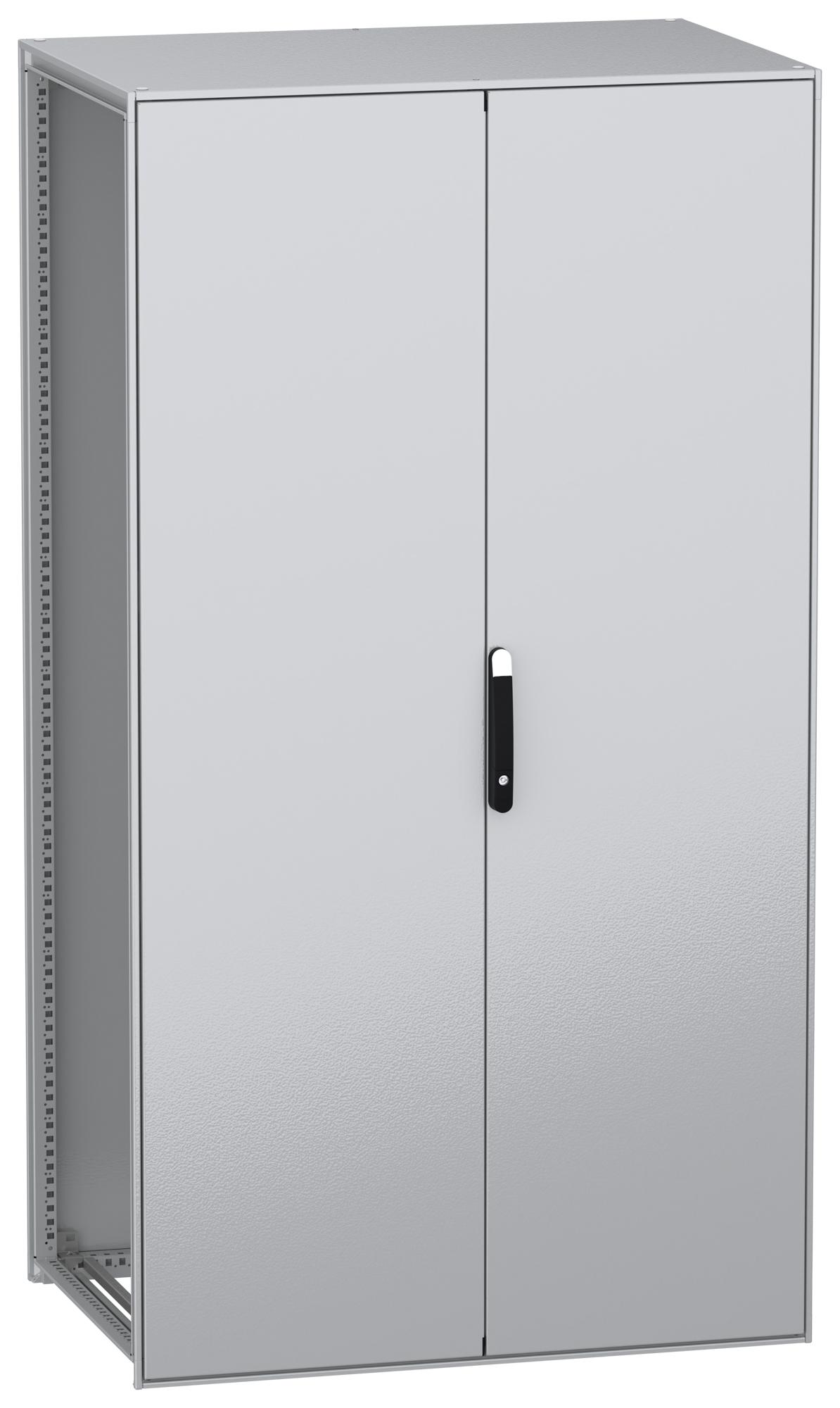 Schneider Electric Nsysfn2212802D Enclosure, Floor Mount, Steel, Grey