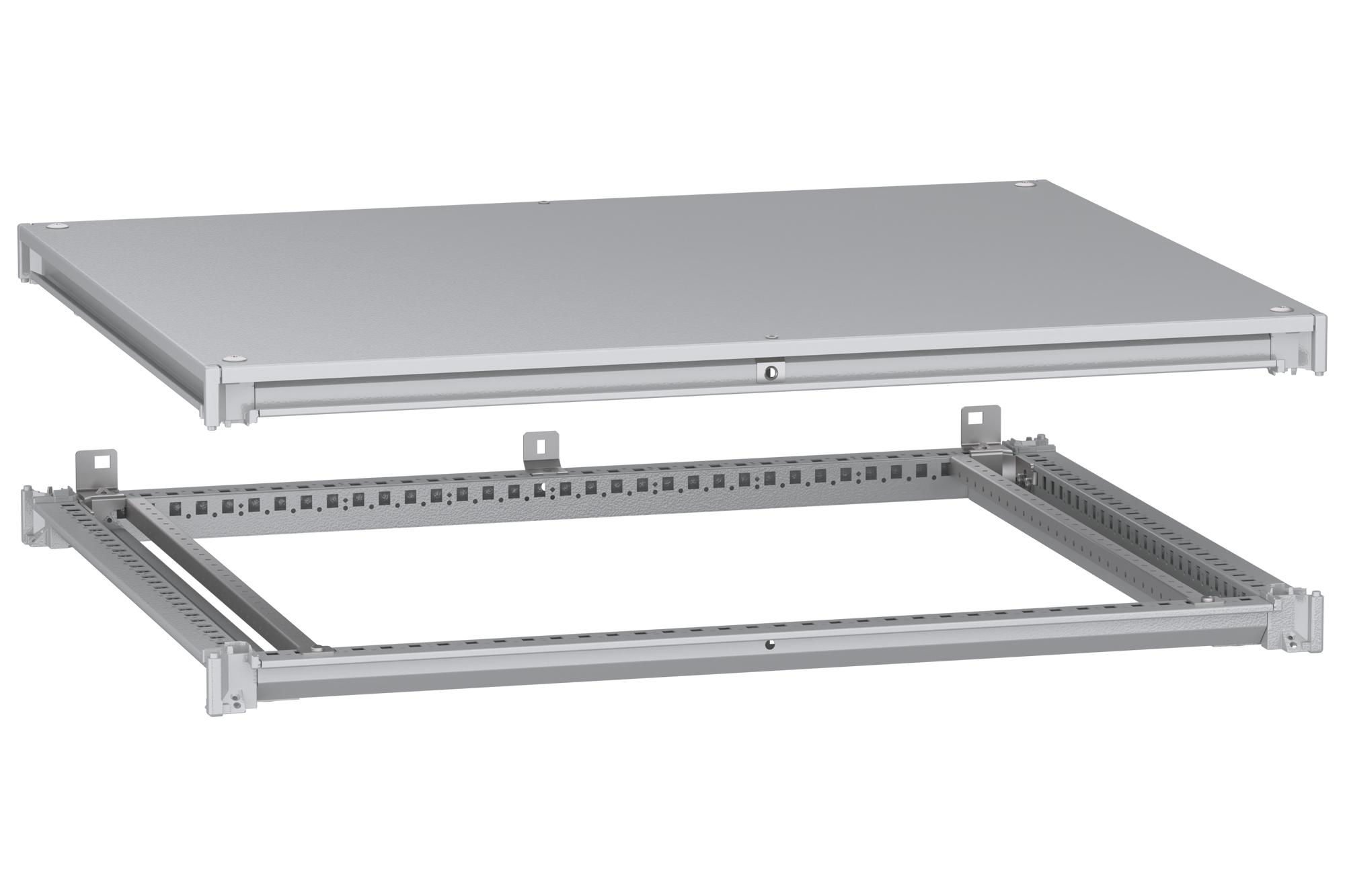 Schneider Electric Nsysfnc108 Bottom/top Frame, Enclosure, Steel, Grey