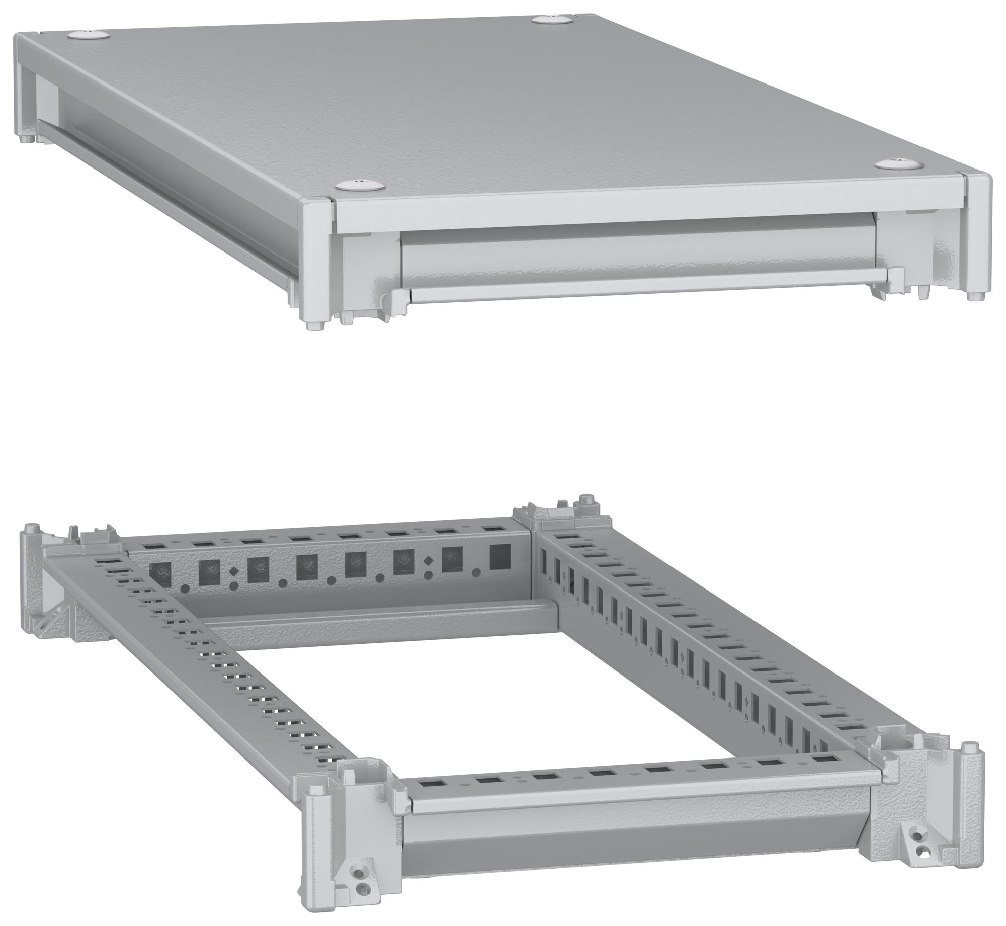 Schneider Electric Nsysfnc36 Bottom/top Frame, Enclosure, Steel, Grey