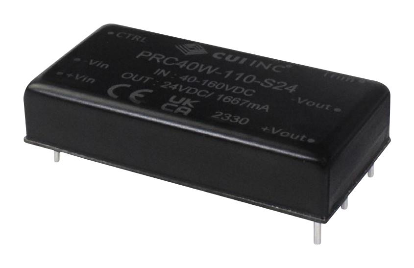 Cui Prc40W-110-S24 Dc-Dc Converter, 24V, 1.667A