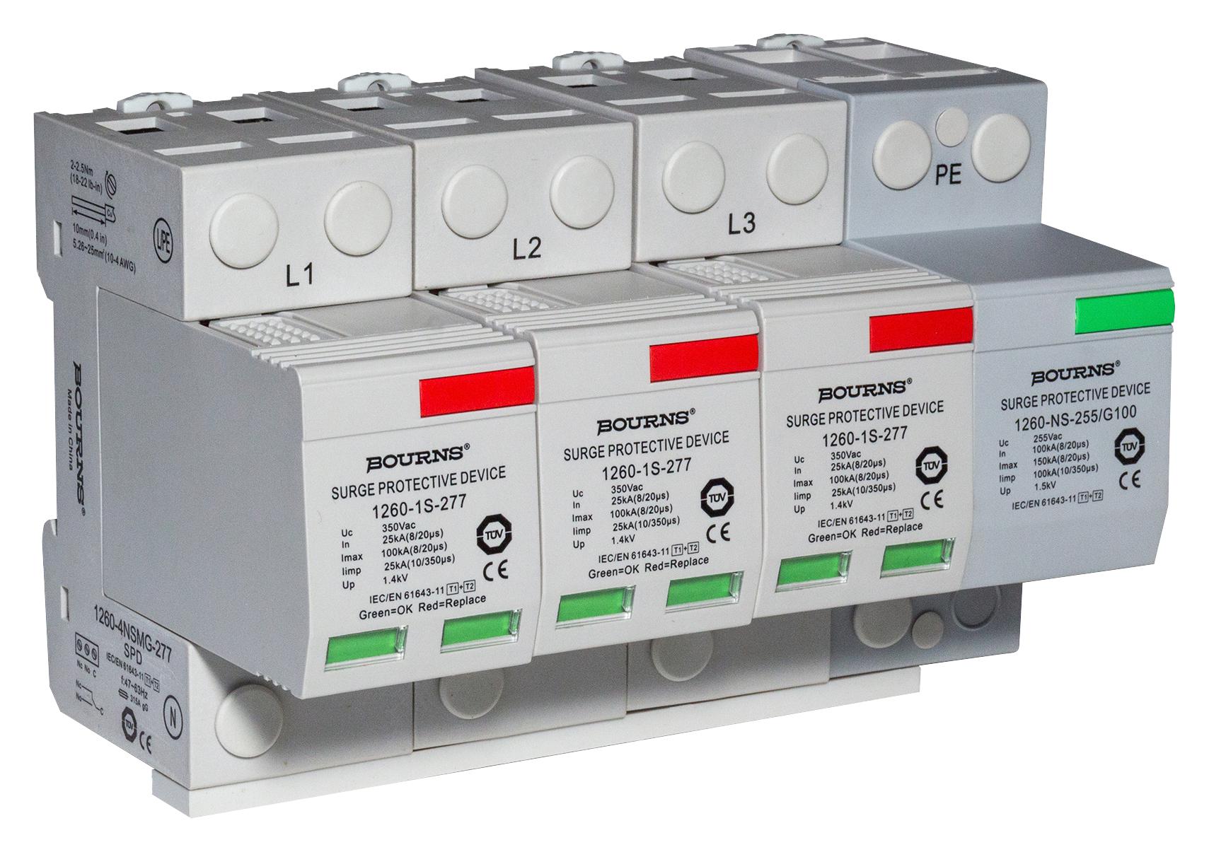 Bourns 1260-4Nsmg-120 Surge Protector, 100Ka, 150Vac