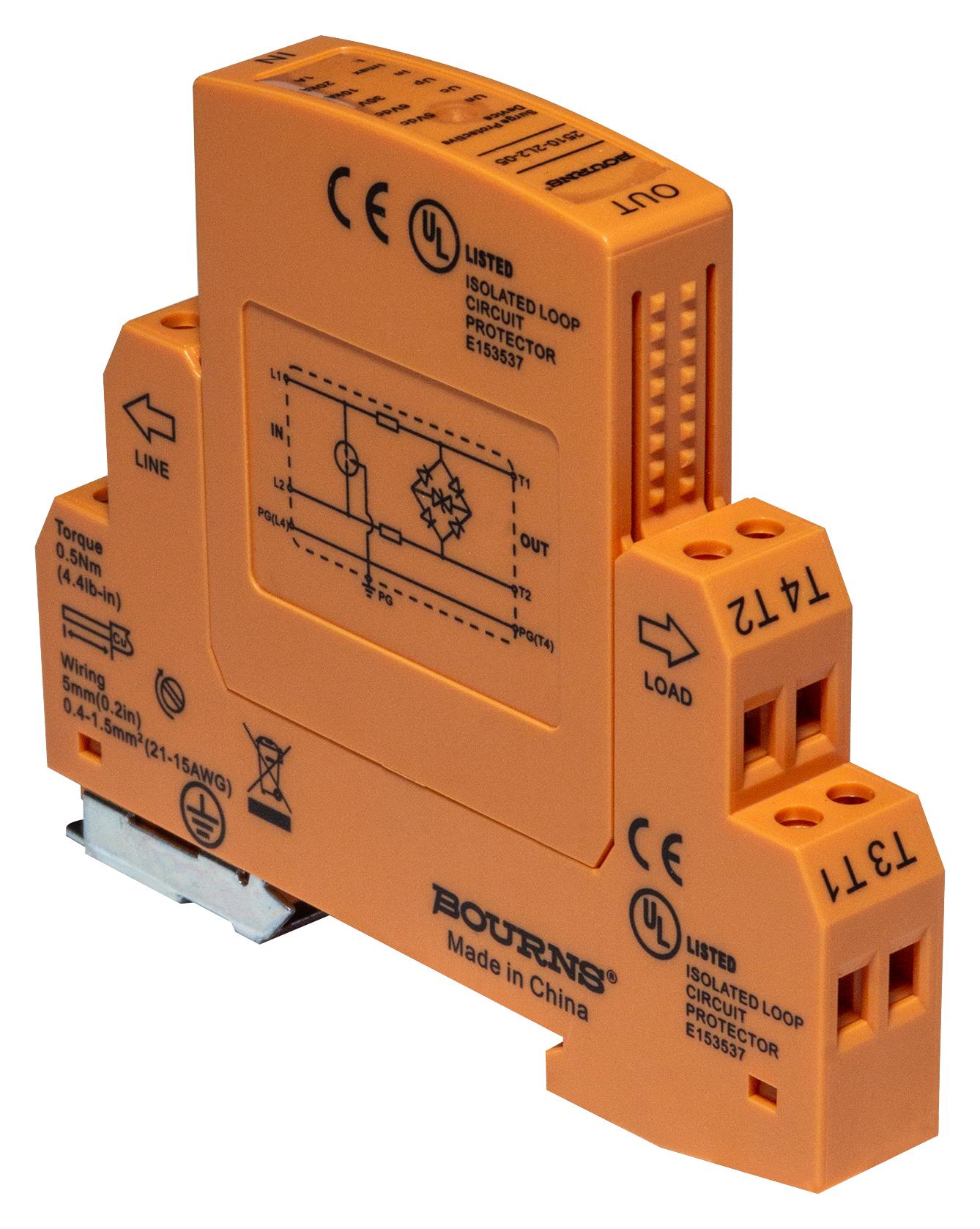 Bourns 2510-2L2-12 Line Protector, 20Ka, 15Vdc