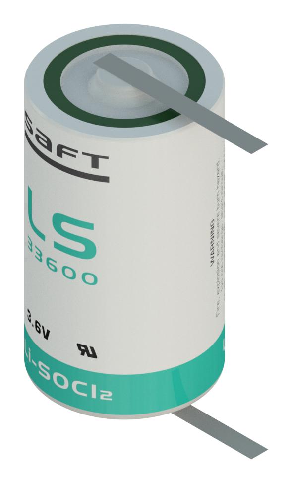 Saft Ls33600Cnr. Batt, Lithium Thionyl Chloride, 17Ah