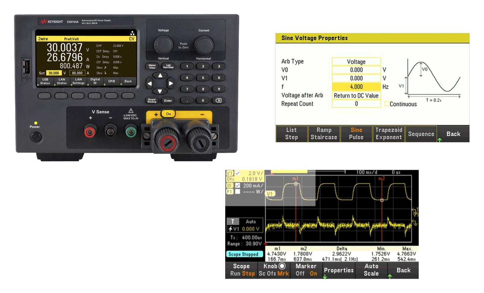 Keysight Technologies E36154Agv Bench Pwr Supply Bundle, 1 O/p, 30V, 80A