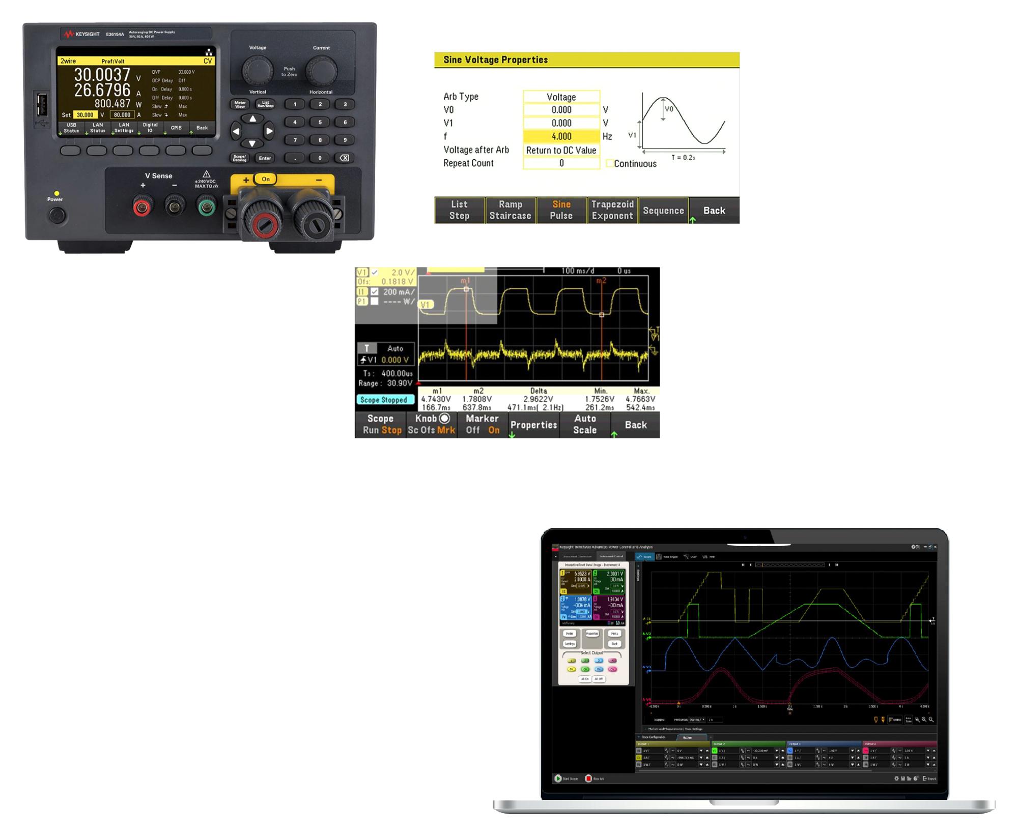 Keysight Technologies E36155Abv Bench Pwr Supply Bundle, 1 O/p, 60V, 40A