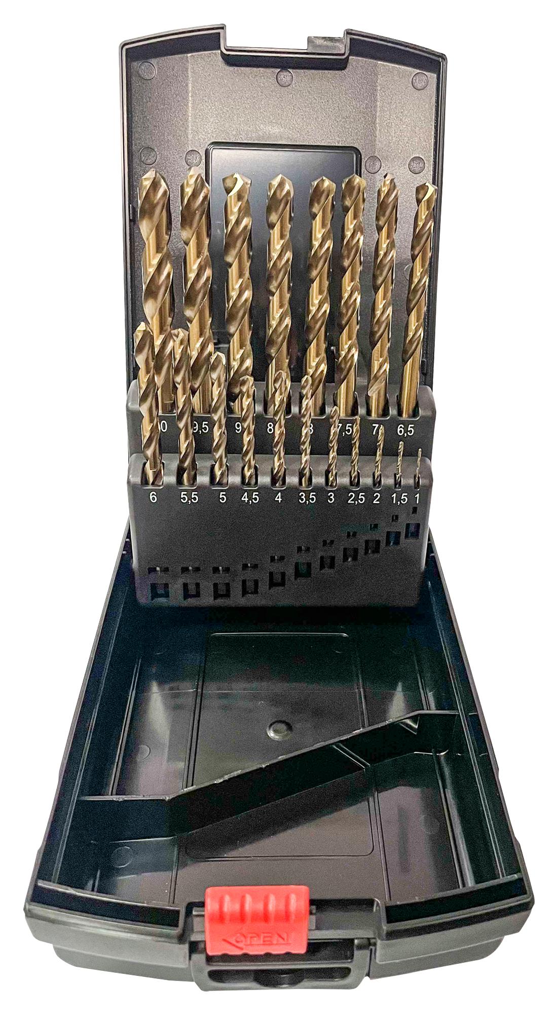 Multicomp Pro Mp013270 Twist Drill Bit Set, Cobalt, 19Pc