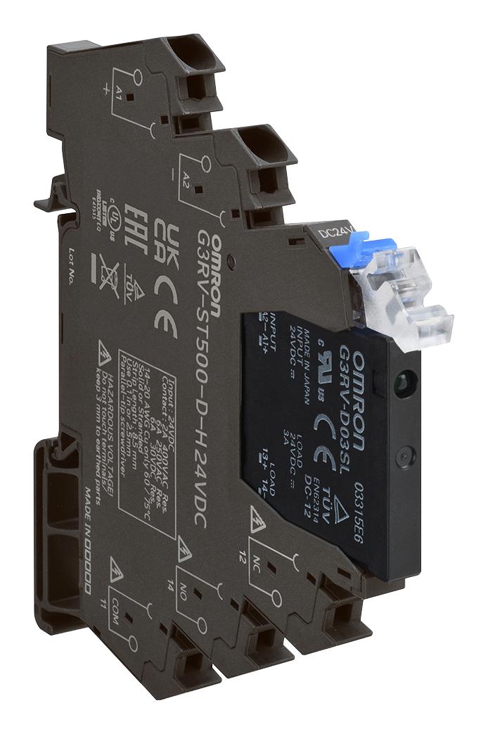 Omron Industrial Automation G3Rv-St500-D-H 24Vac/dc Solid State Relay, 3A, 24V, Din/panel