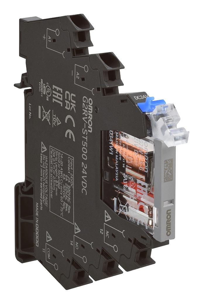 Omron Industrial Automation G2Rv-St500 110Vac Slim I/o Relay, Spdt, 110Vac, 6A, Din