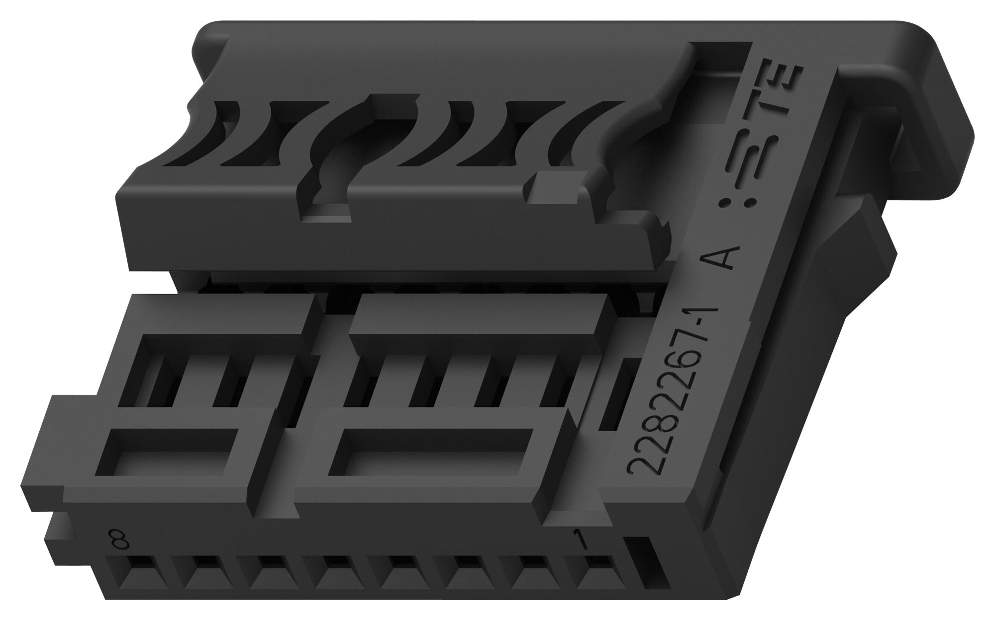 Te Connectivity 2282267-1 Automotive Housing, Rcpt, 8Pos, 3A