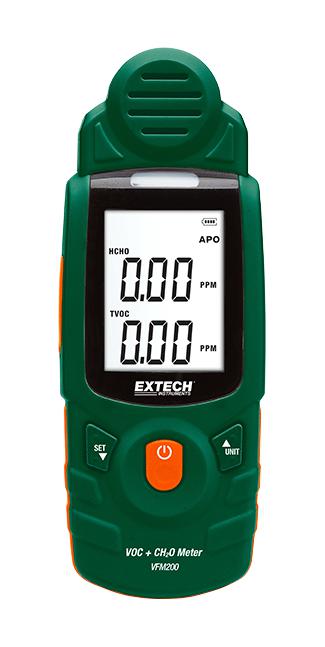 Extech Instruments Vfm200 Voc/formaldehyde Meter, 0-9.99Ppm/0-5Ppm