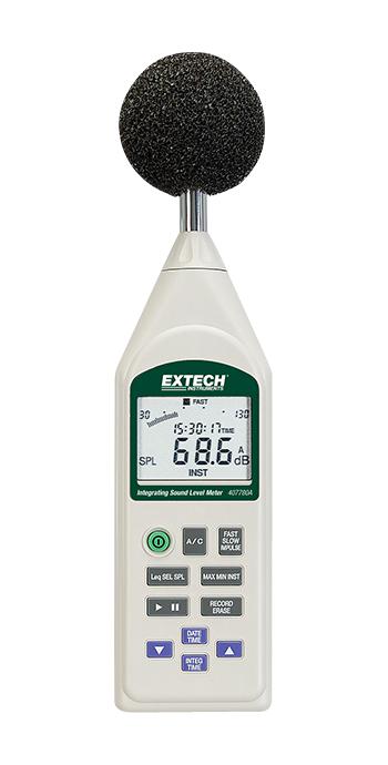 Extech Instruments 407780A Sound Level Meter, 30 To 130Db, 1.5Db