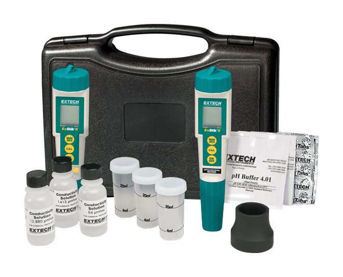 Extech Instruments Ec510 Ph/conductivity Tester Kit, 999Ppm