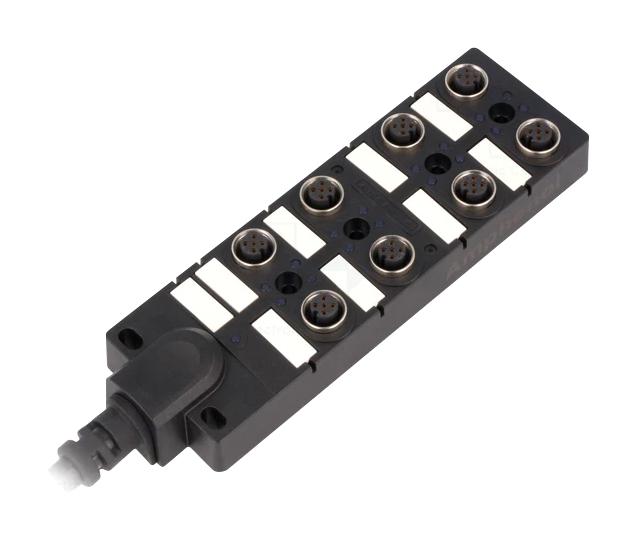 Amphenol LTW Db12-5A8Cab-Dps7B04 Sensor Distribution Box, M12-5P, 8Port