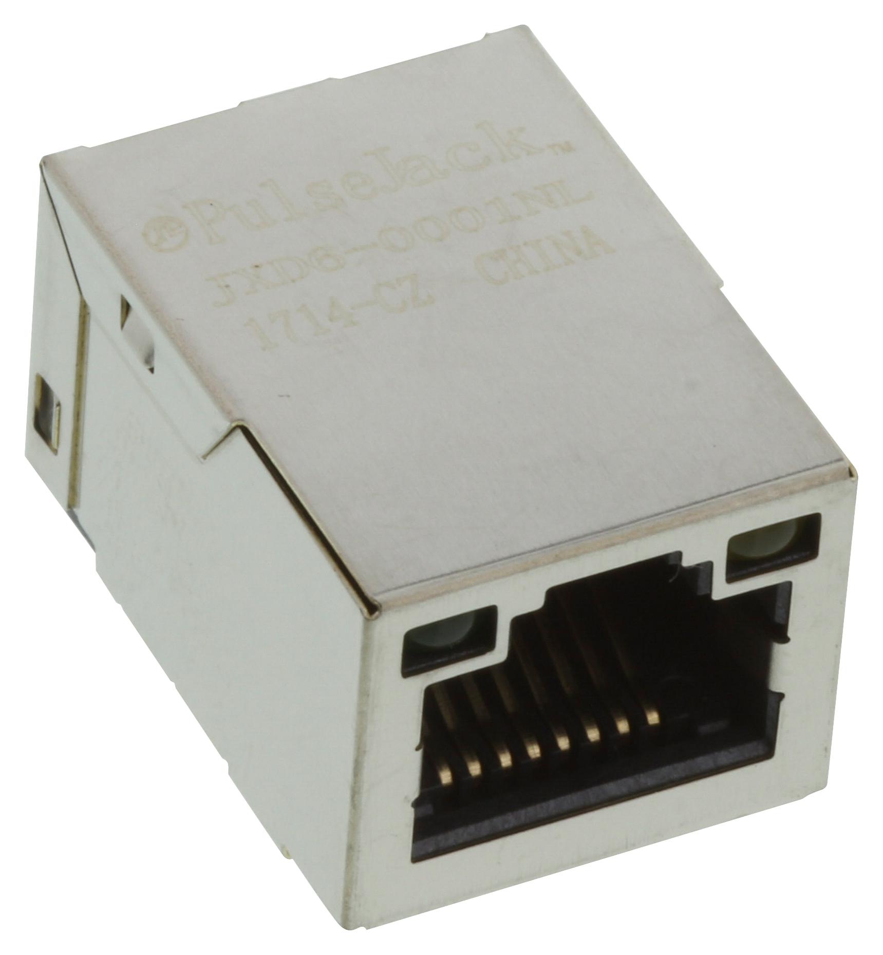 Pulse Electronics Jxd6-0002Nl Mod Connector, R/a Rj45 Jack, 8P8C, 1Port, Sm