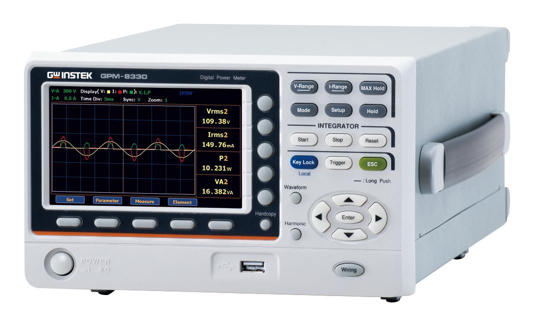 Gw Instek Gpm-8330 (Gpm-Da12) Digital Power Meter, 3Ch, 15V To 1Kv