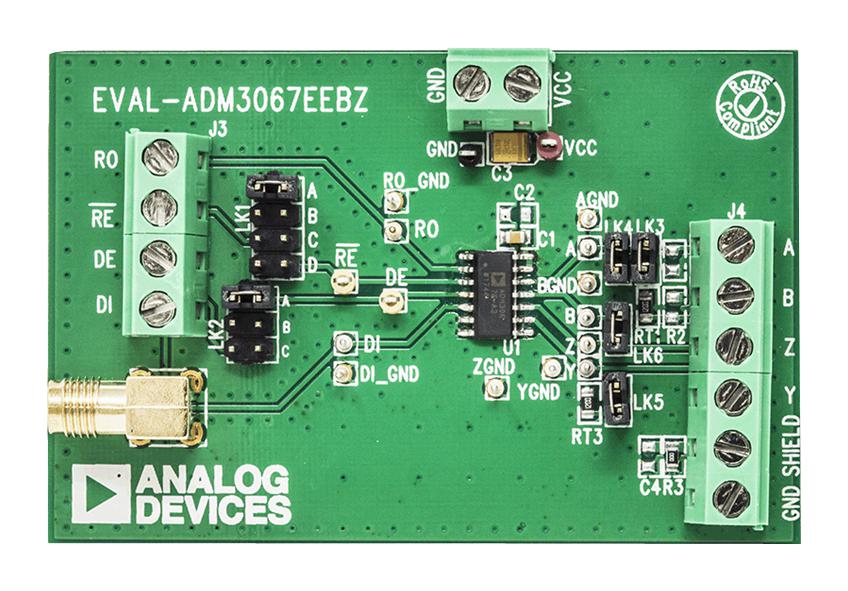 Analog Devices Eval-Adm3067Eebz Evaluation Board, Rs485 Transceiver