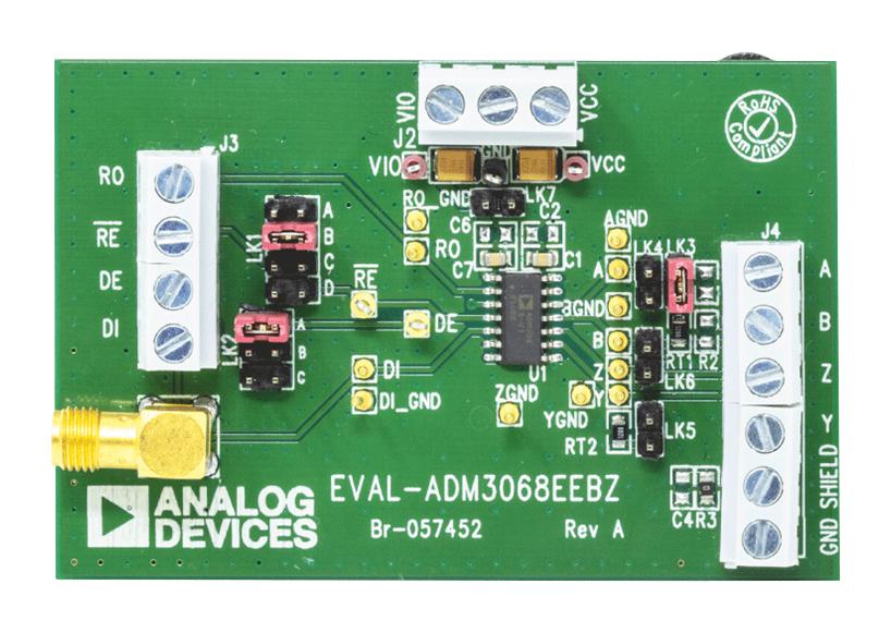 Analog Devices Eval-Adm3068Eebz Evaluation Board, Rs485 Transceiver