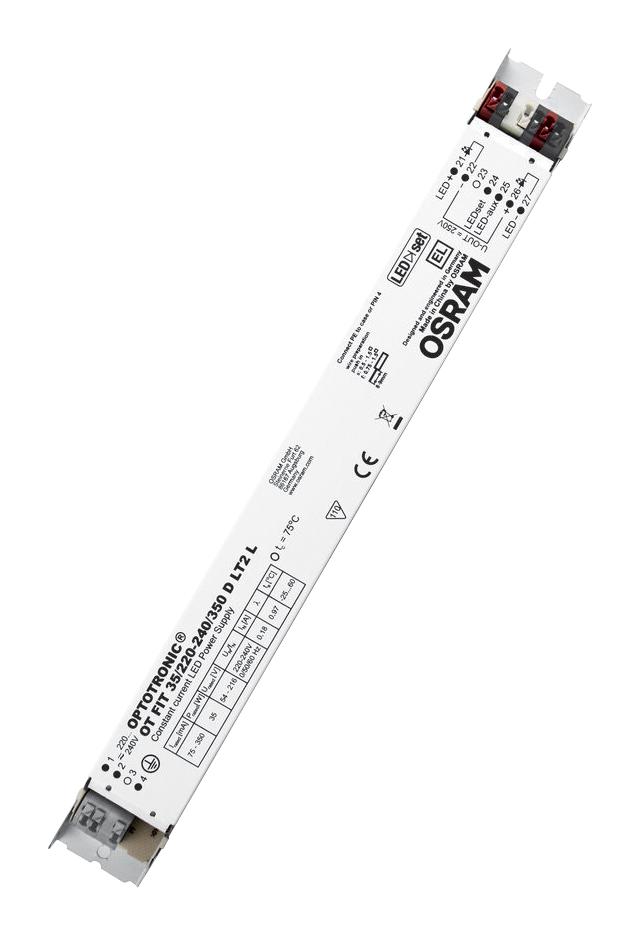 Osram Ot-Fit-25/220-240/300-D-Lt2-L Led Driver, Constant Current, 25W