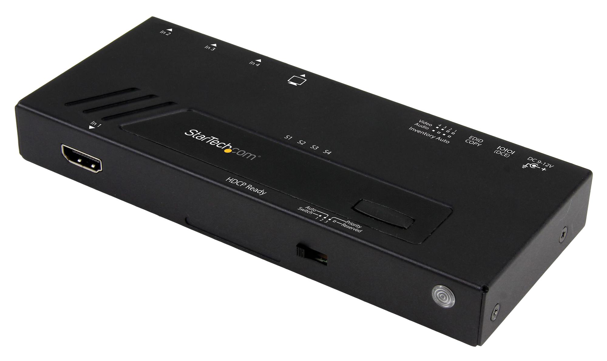 Startech Vs421Hd4Ka Kvm Switch, 4Port, Auto/manual