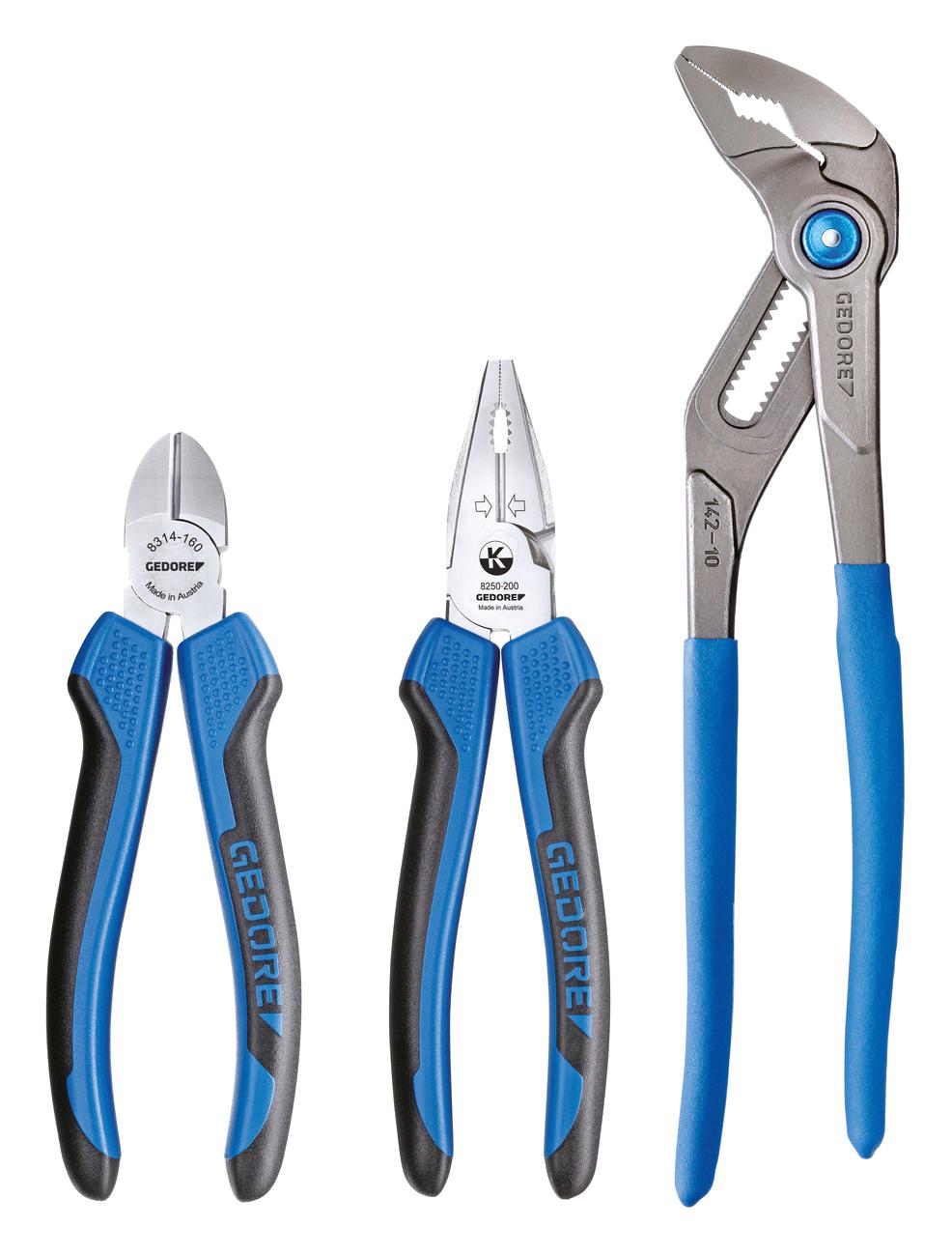 Gedore 3012859 Plier Set, 25 Sqmm, 3Pc